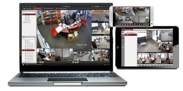 Bekijk beveiligingscamera's op smartphone en PC